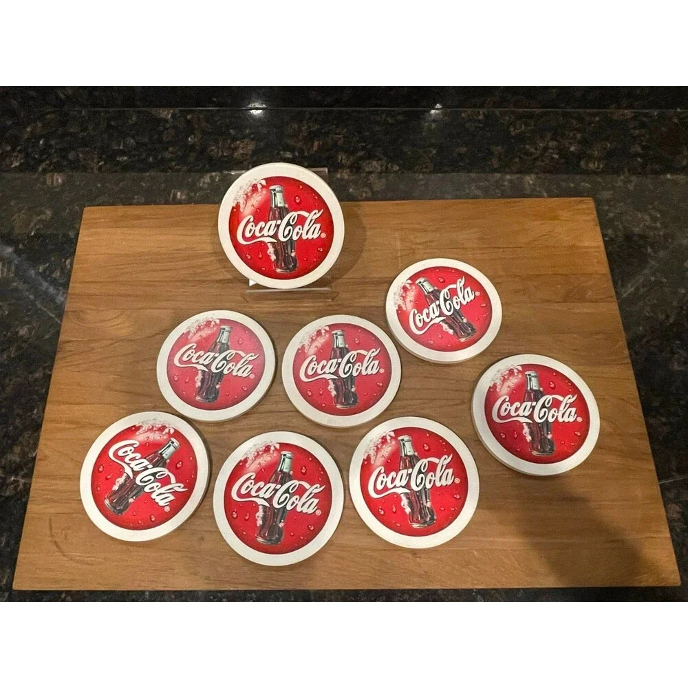 Vintage Collectible Coca-Cola 8 Coasters 2000